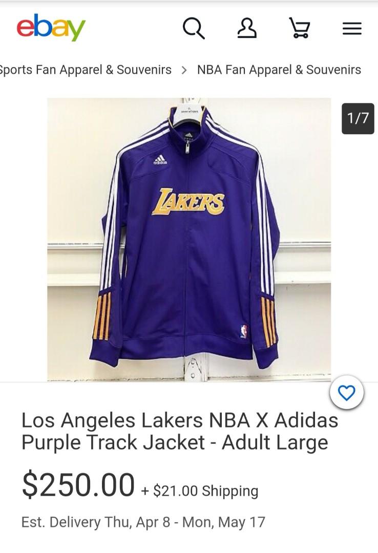 Cuaderno Corteza vaquero Adidas Lakers track jacket, Men's Fashion, Coats, Jackets and Outerwear on  Carousell