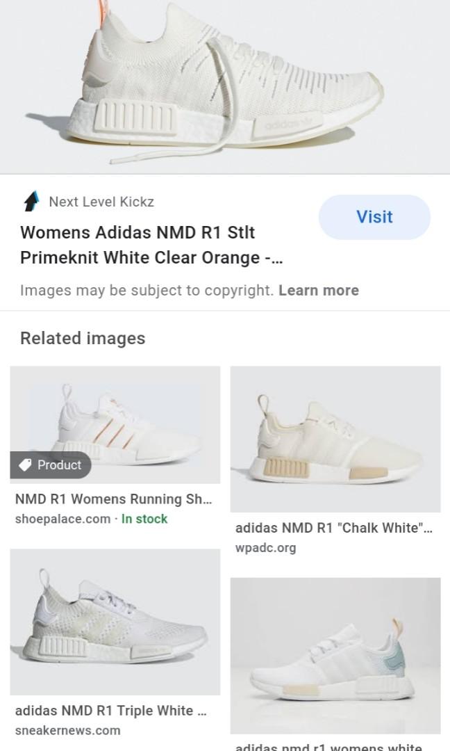 Adidas nmd r1 stlt running white deals clear orange