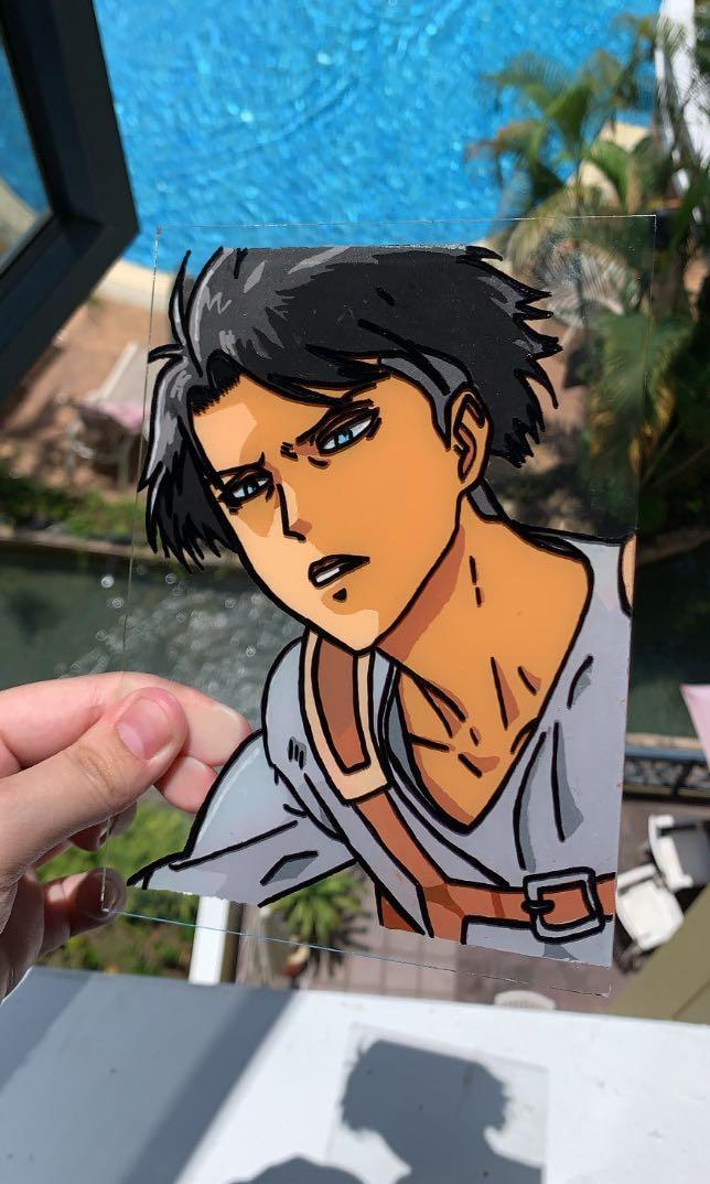 Anime Glass Painting Hobbies Toys Memorabilia Collectibles Fan Merchandise On Carousell