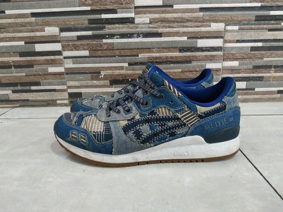 Asics Gel Lyte III Ranru Pack Japanese Denim Fesyen Pria Sepatu