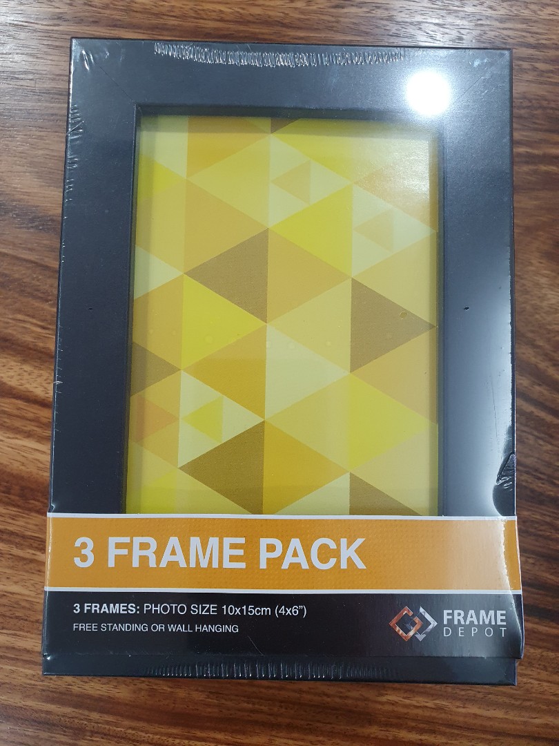 Black 4R size Photo Frames, Furniture & Home Living, Home Decor, Frames