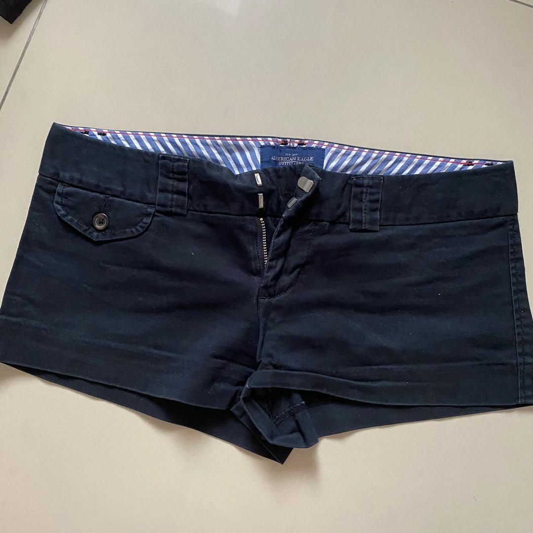 Black Hot pants Jeans Shorts, Fesyen 