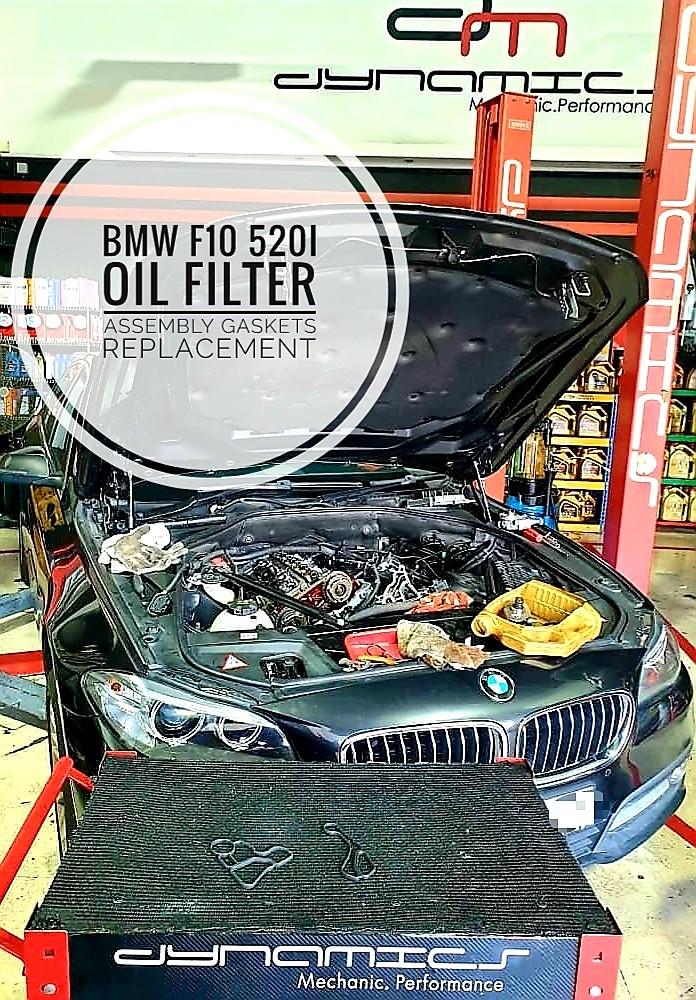 BMW F10 520i (N20 Engine) Valve Cover Gaskets & Oil Filter Assembly