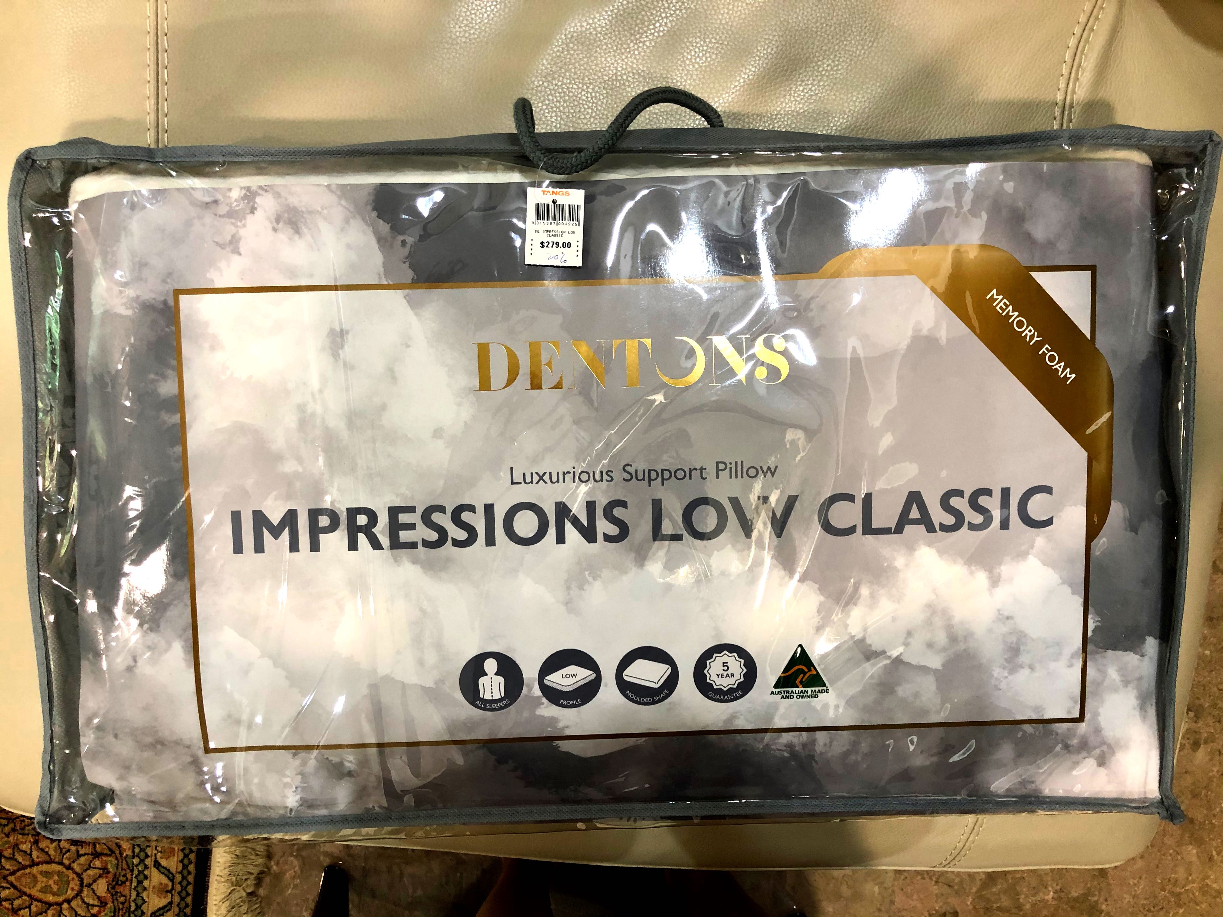 dentons memory foam pillow