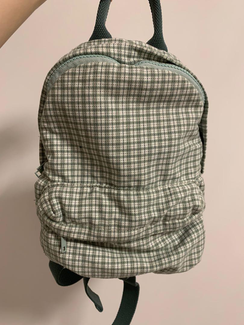 Brandy melville 2025 plaid backpack