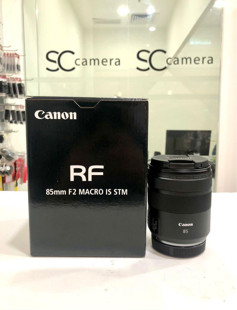 canon rf 85mm f2 macro is stm lens 99 like new canon malaysia warranty until november 2021