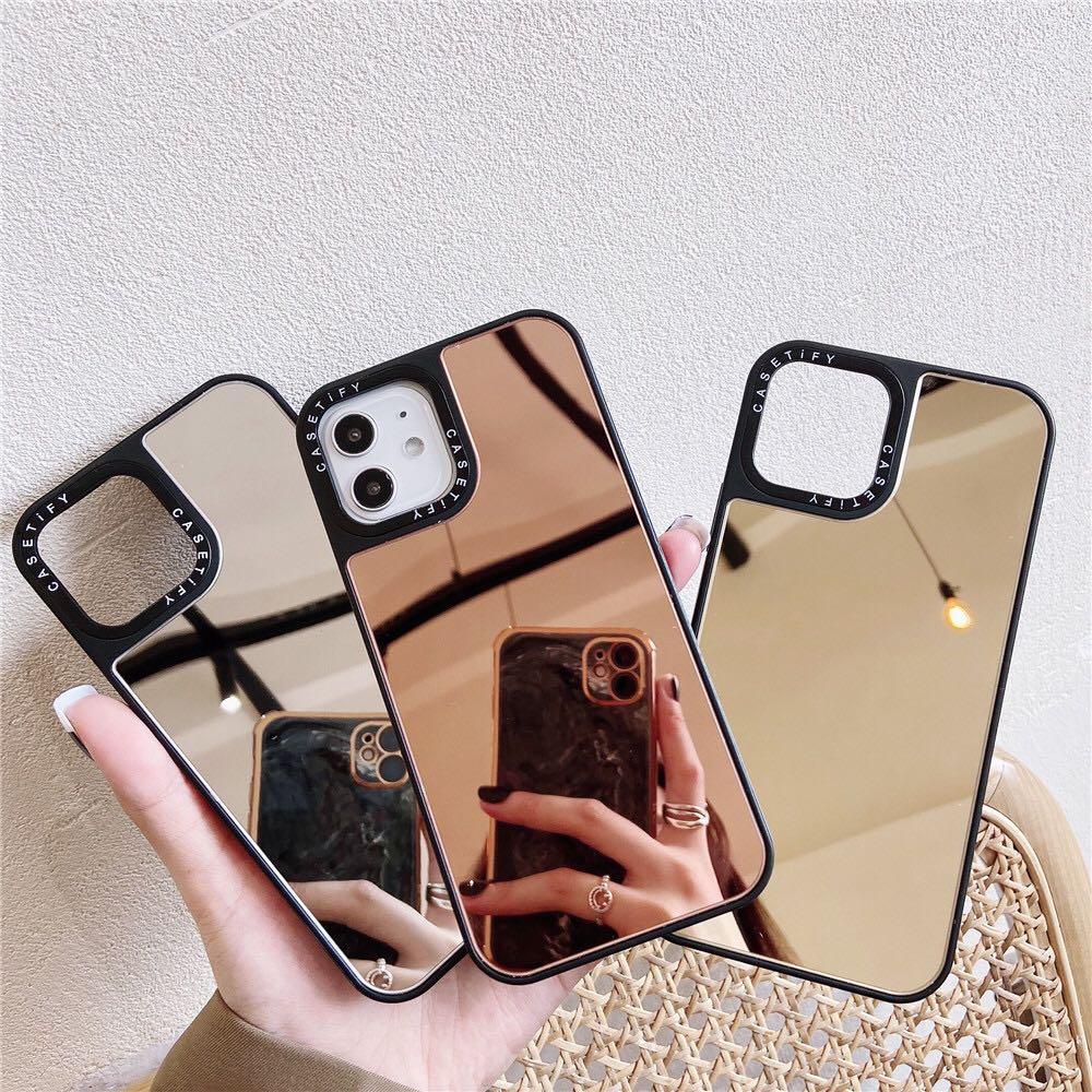 Ready Stock Casetify Inspired Mirror Reflection Protective Ar Bling Rose Gold Iphone 7 8 Se Plus X Xr Xs Max 11 12 Pro Max Mini Case Mobile Phones Tablets Mobile
