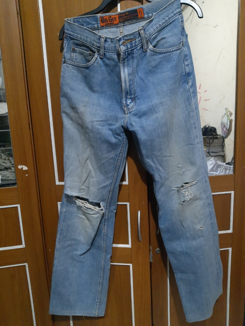 Celana jeans by big guy denim, Fesyen Pria, Pakaian , Bawahan di Carousell