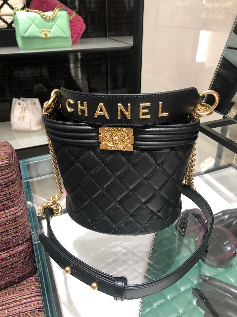 Chanel boy bucket bag best sale