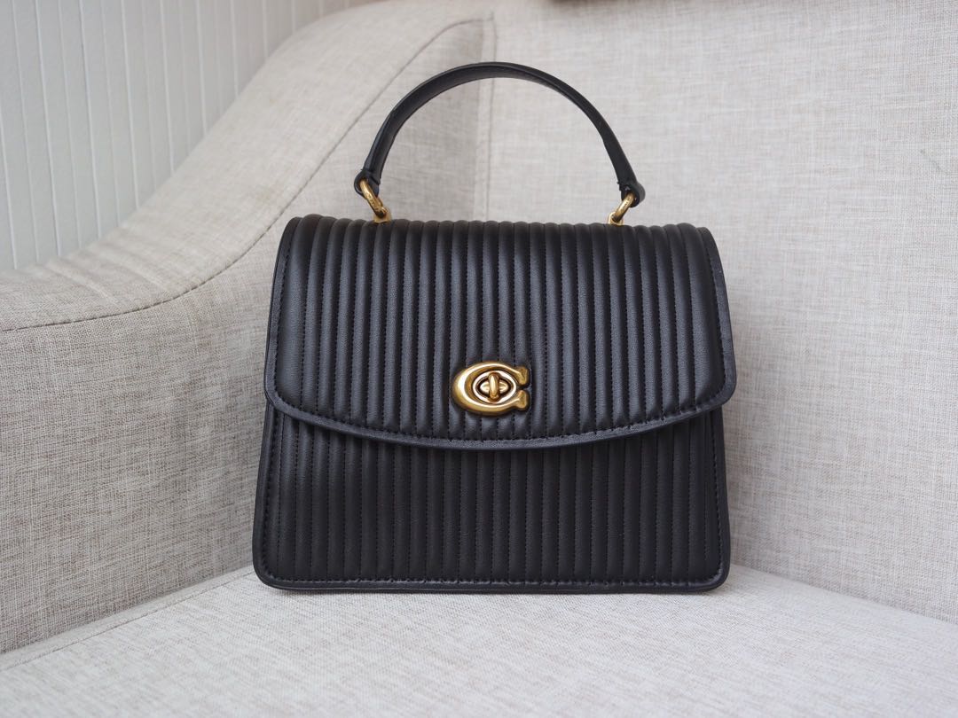 COACH PARKER TOP HANDLE WITH QUILTING (COACH 52666), Women's Fashion