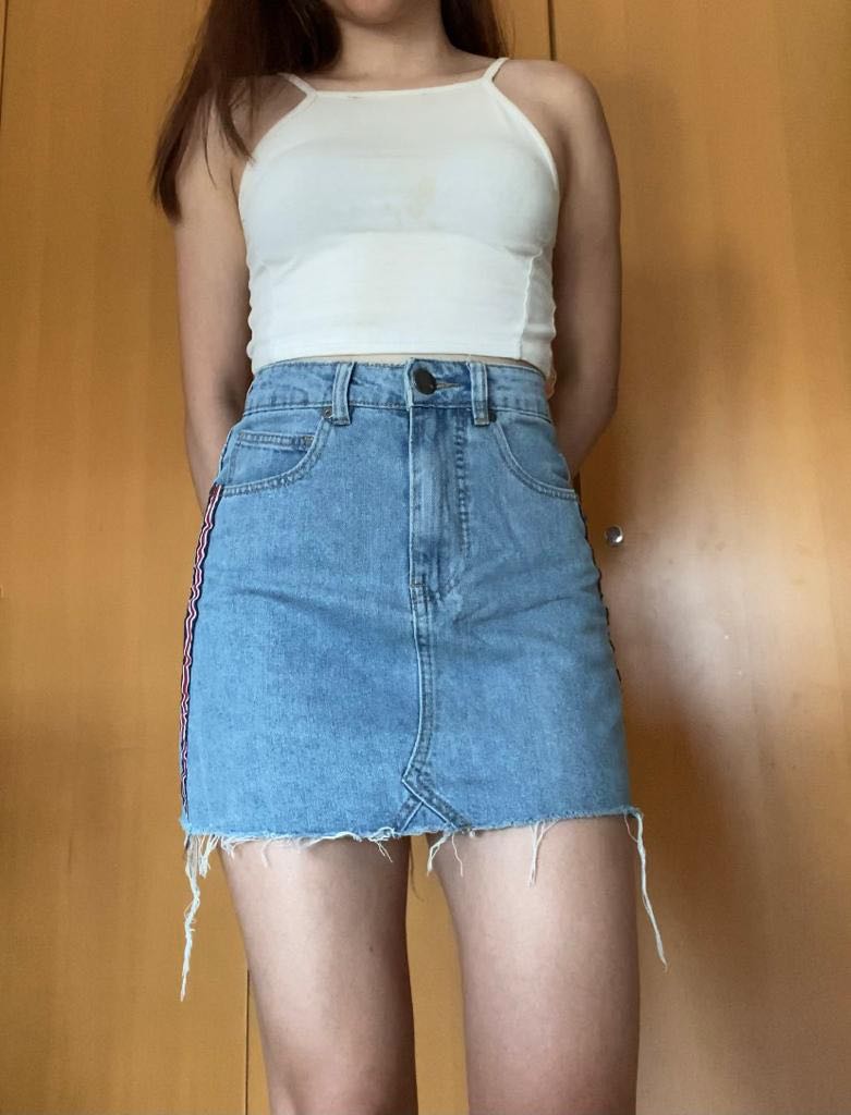 Cotton on a sales line denim skirt