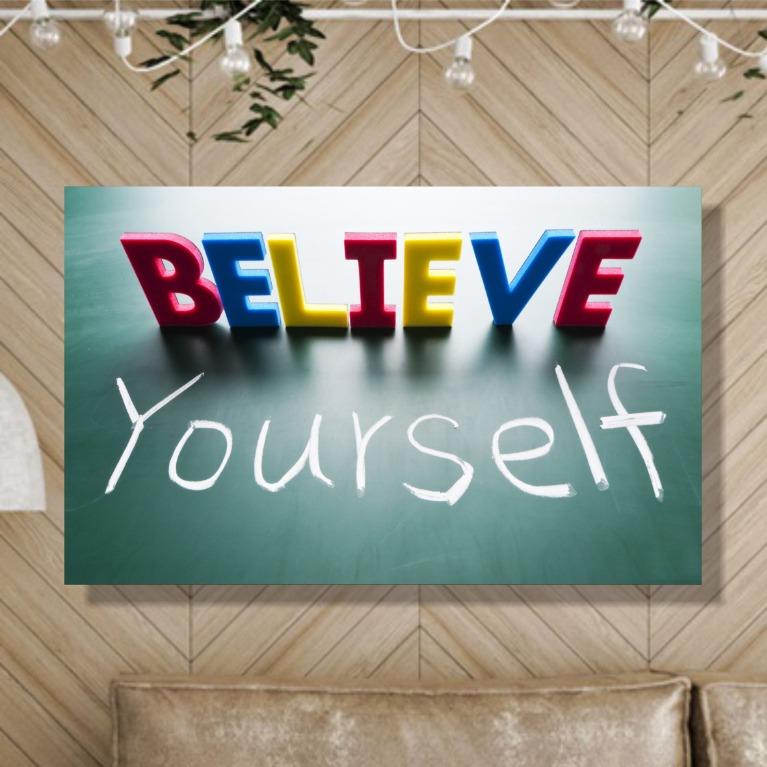 Dekorasik Ii Poster Kayu Believe Poster Dinding Desain Moon Minimalis Vintage Retro Hiasan Dinding Kamar Rumah Perabotan Rumah Di Carousell
