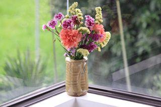 Flower vase nude nordic tan minimalist stoneware