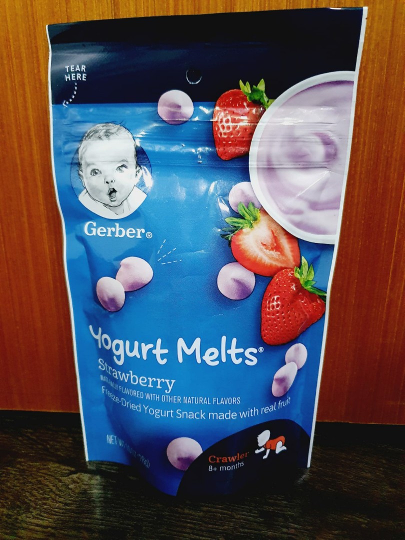 Gerber Yogurt Melts Strawberry, Babies & Kids, Nursing & Feeding, Weaning & Toddler Feeding on