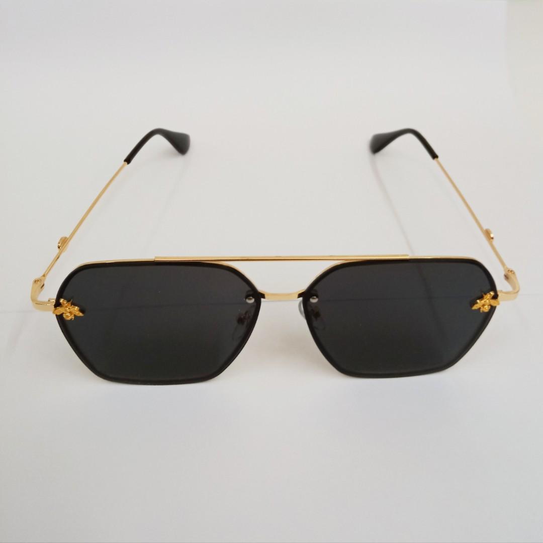 gucci square bee sunglasses