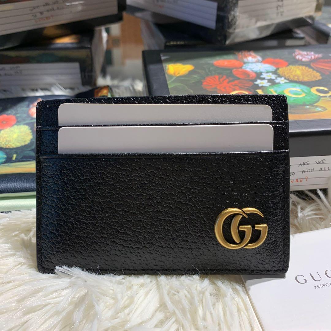 Gucci Black GG Marmont Money Clip Holder