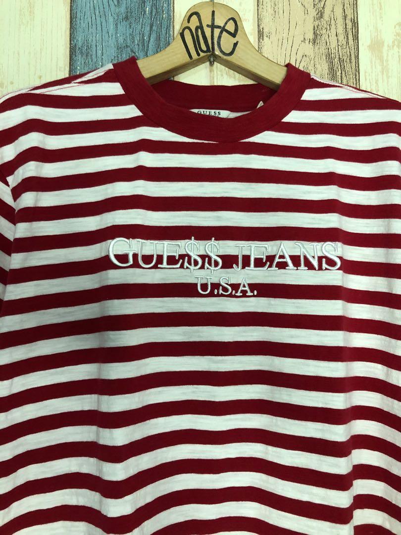 Guess asap rocky red Men's Fashion, Tops & Sets, Tshirts & on Carousell