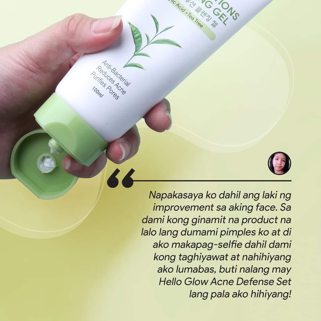 hello glow acne defense set