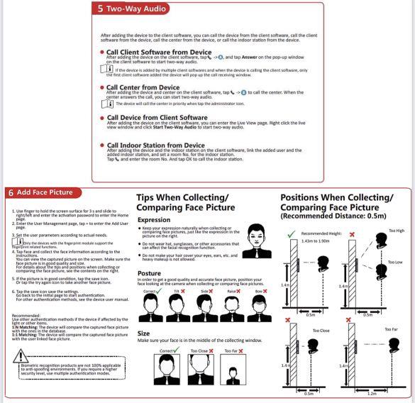 Hikvision Door Access Reader [Face Recognition+Thumbprint/Fingerprint