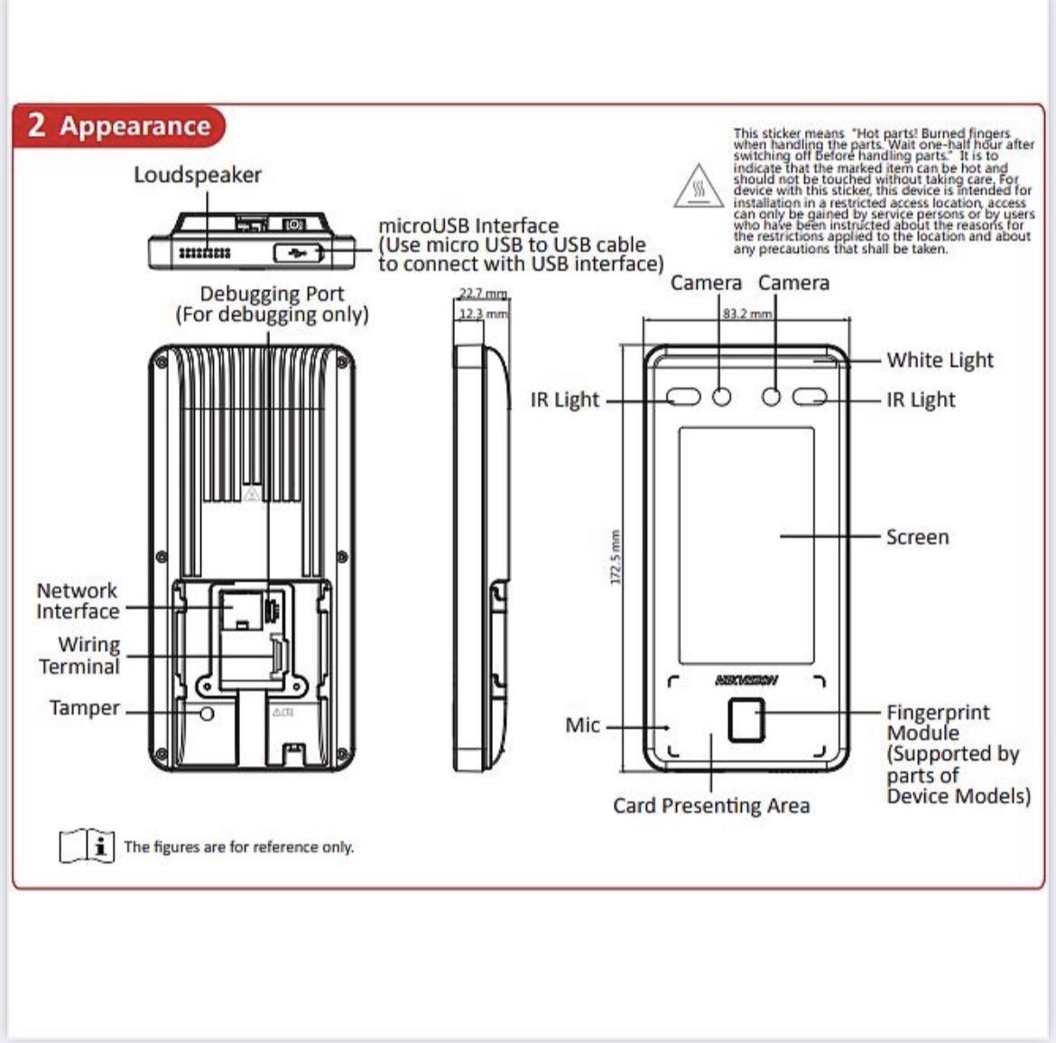 Hikvision Door Access Reader [Face Recognition+Thumbprint/Fingerprint