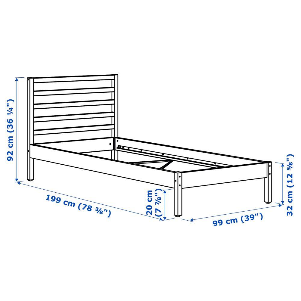 Ikea single Bed Frame Tarva, Furniture & Home Living, Furniture, Bed
