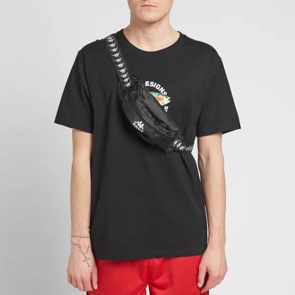 Kappa black fanny pack clearance