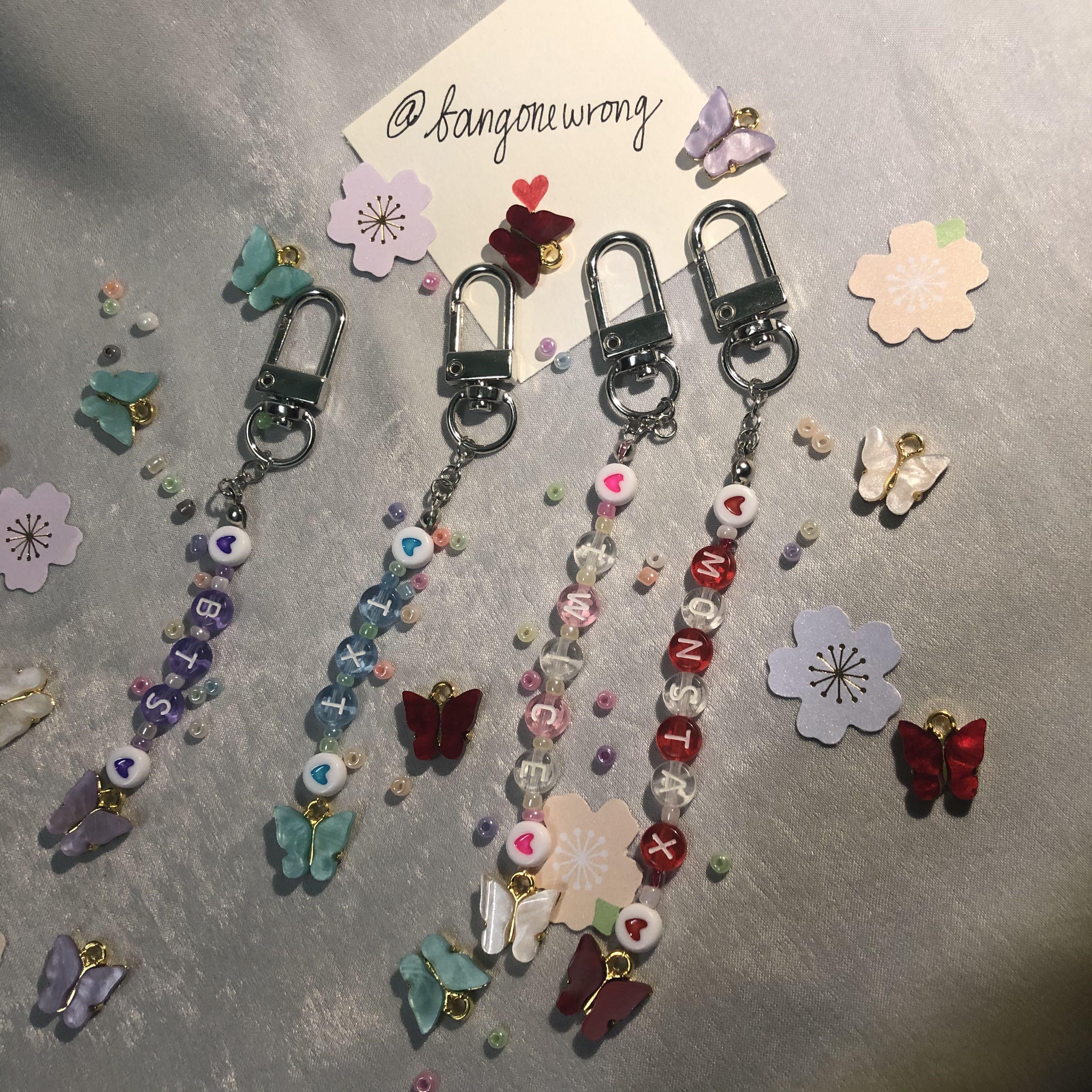 KPOP THEMED BEAD KEYCHAIN, Hobbies & Toys, Collectibles 