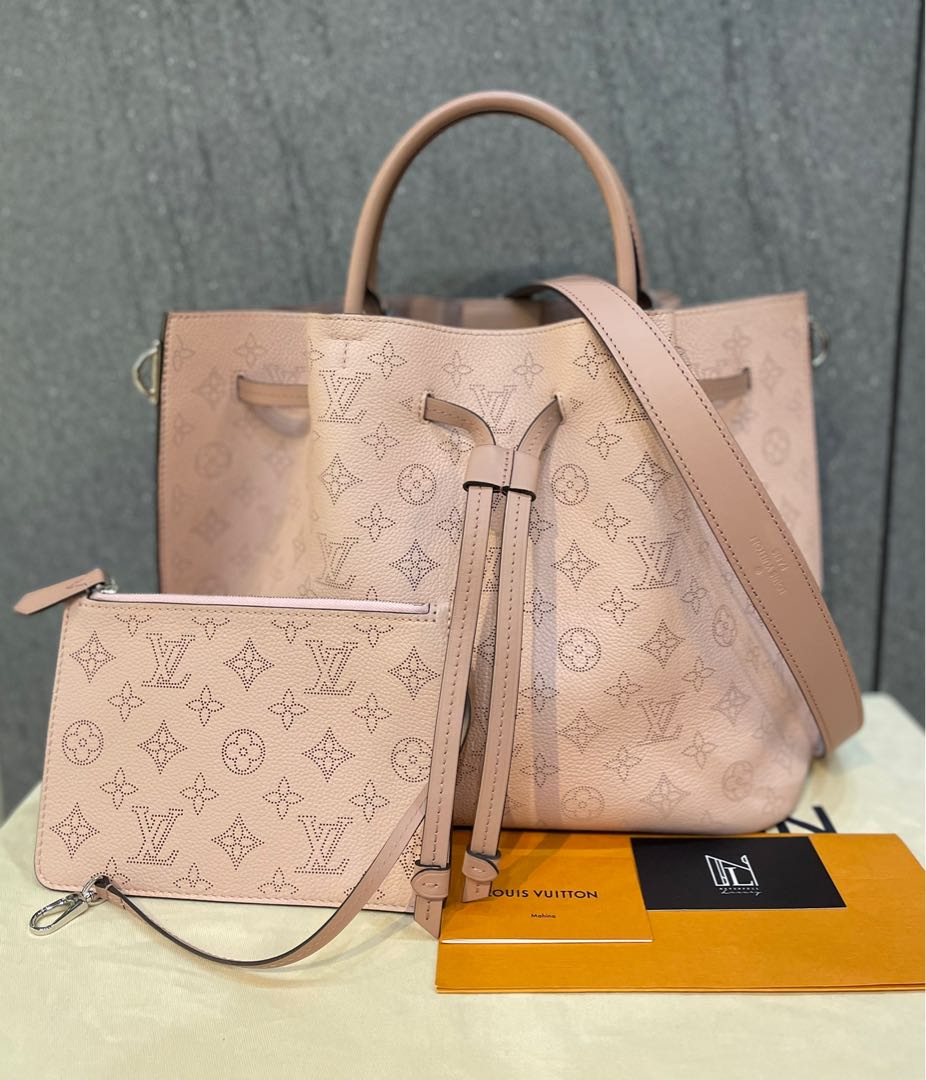 Louis Vuitton Top Handle Girolata Monogram Mahina With Accessories Magnolia  in Leather with Silver-tone - US