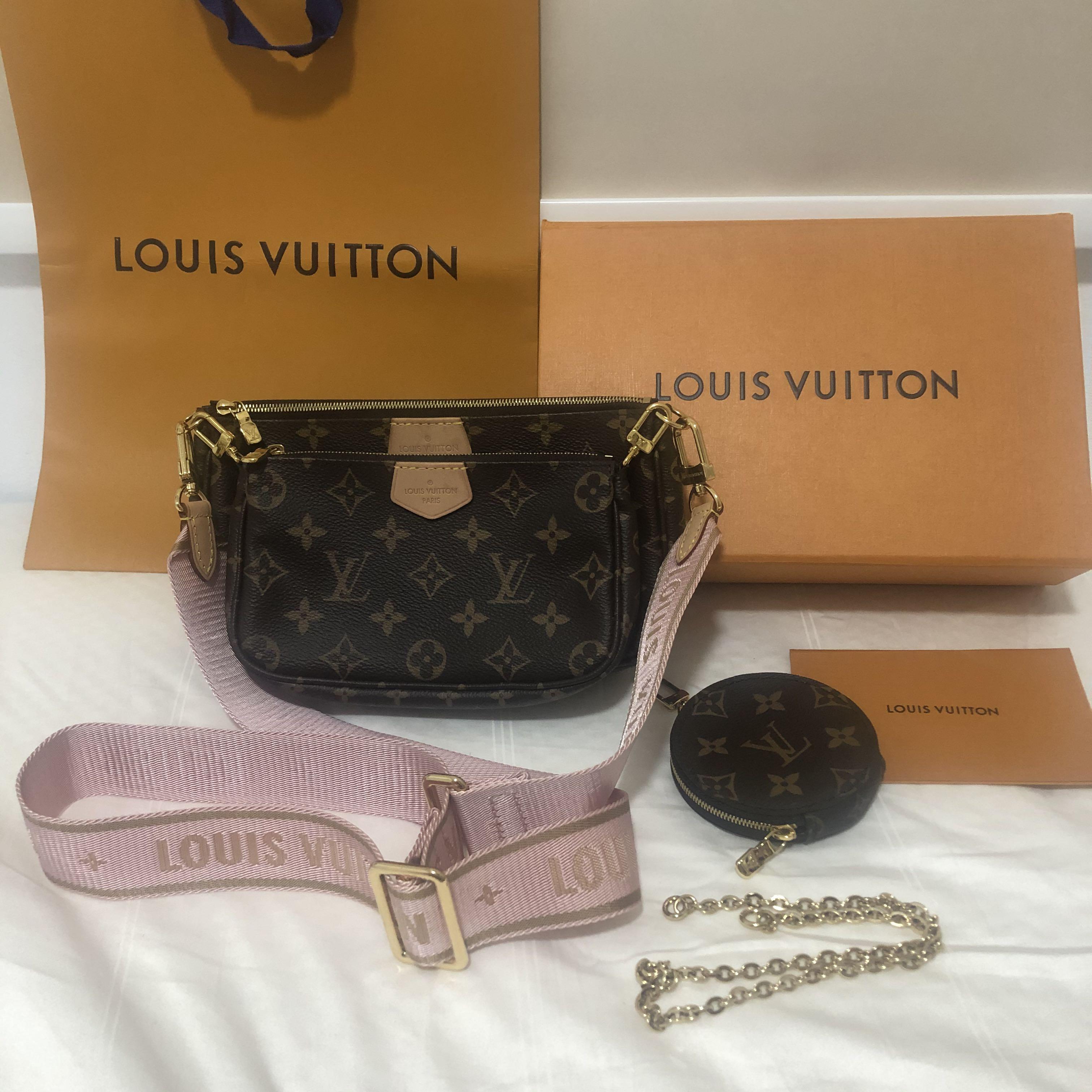 Louis Vuitton Pochette Multi-pochette Accessories Rose Clair Pink Mono -  MyDesignerly