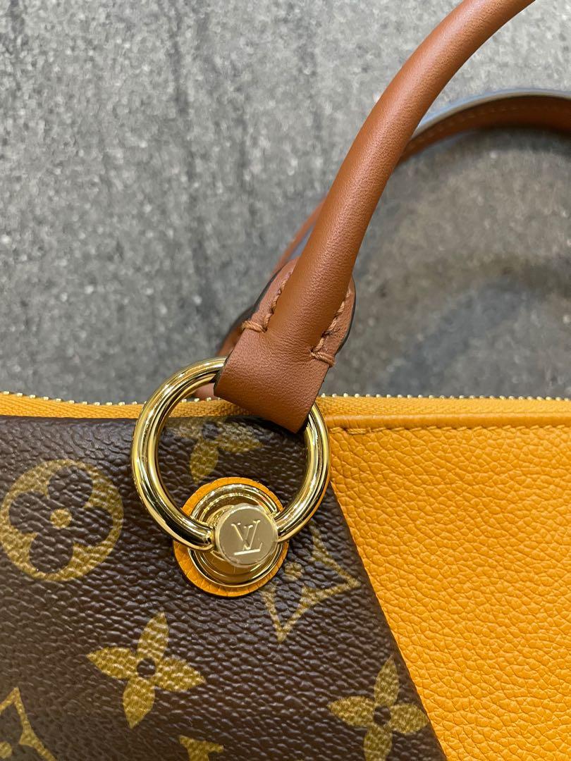 Louis Vuitton V Tote MM Monogram Safran Bag, Luxury, Bags & Wallets on  Carousell