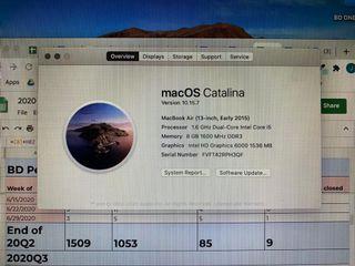 MacBook Air 13inch early 2015 (256gb)