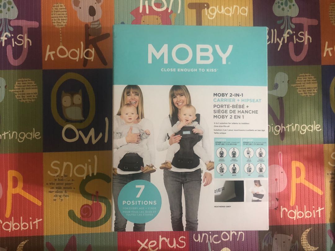 Moby 2 in 1 Carrier + Hip Seat, Babies & Kids, Going Out, Carriers