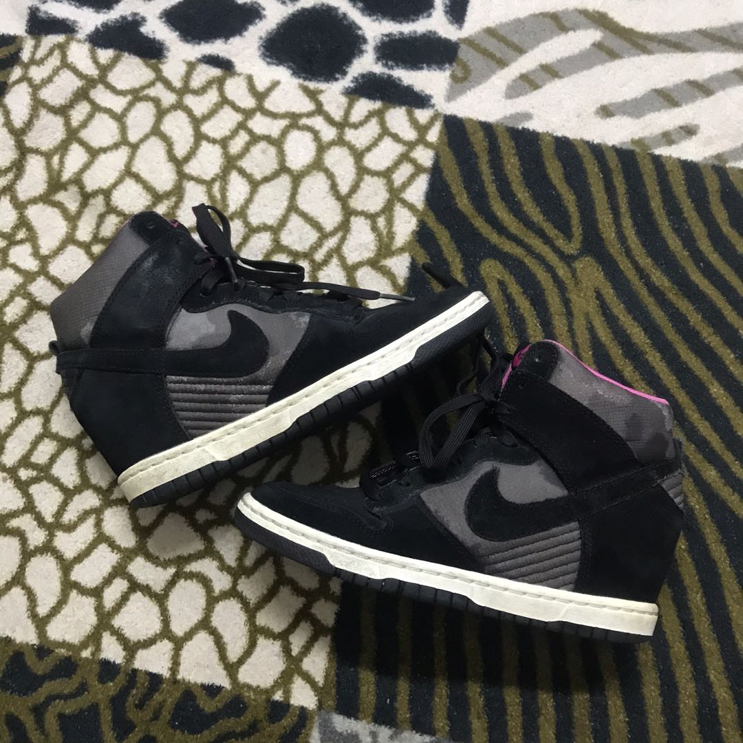 nike dunk sky hi black sail