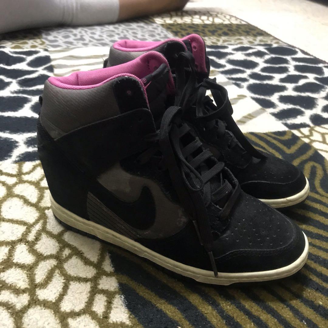 Nike dunk sky hi black black sail on sale