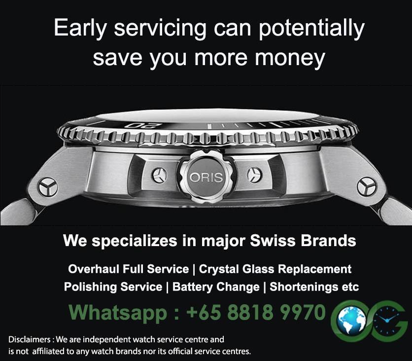 Oris watch sales servicing