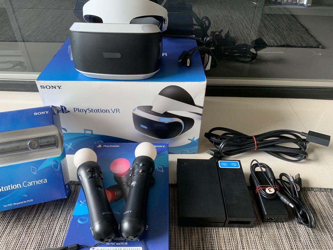 Ps vr with shop controllers and camera