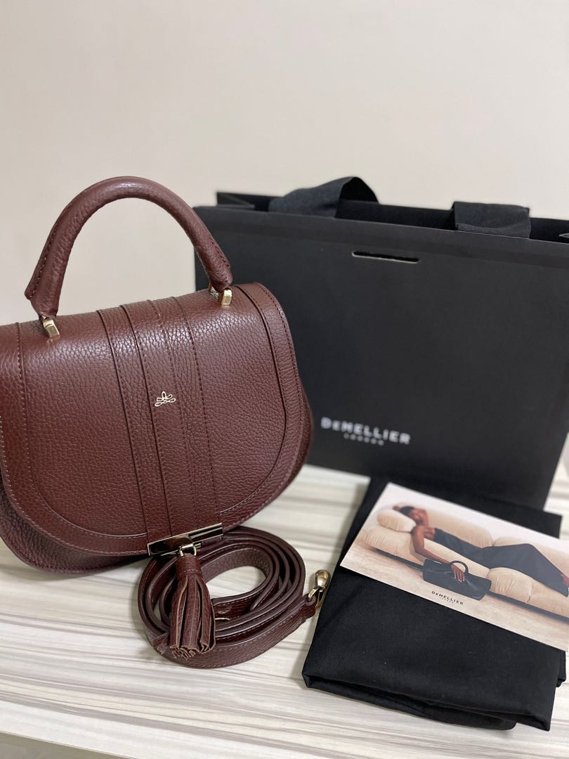 Preloved Demellier Mini Venice in Chocolate Grain