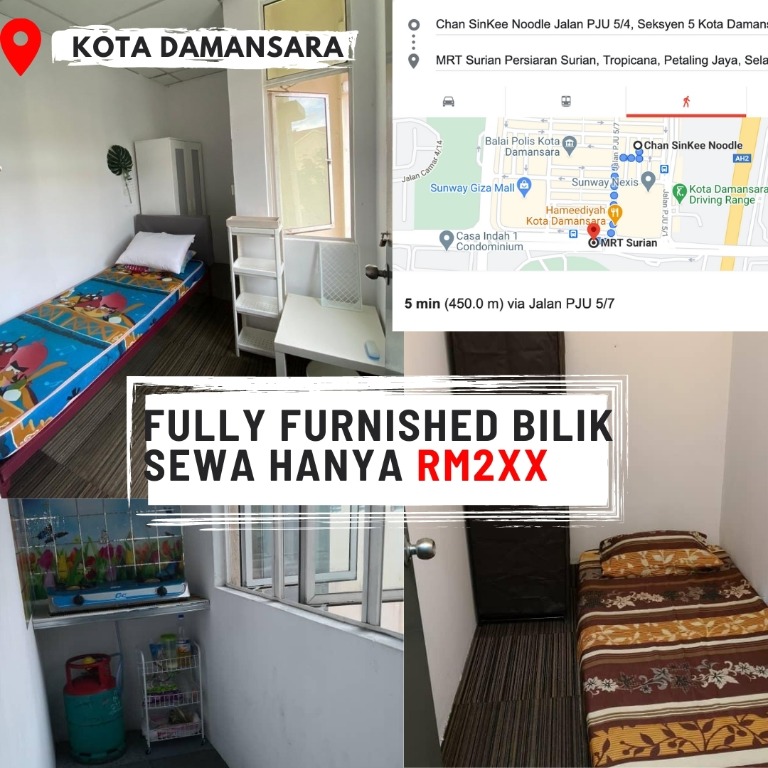 Private Bilik kat Kota Damansara utk sewa!, Property, Rentals on 