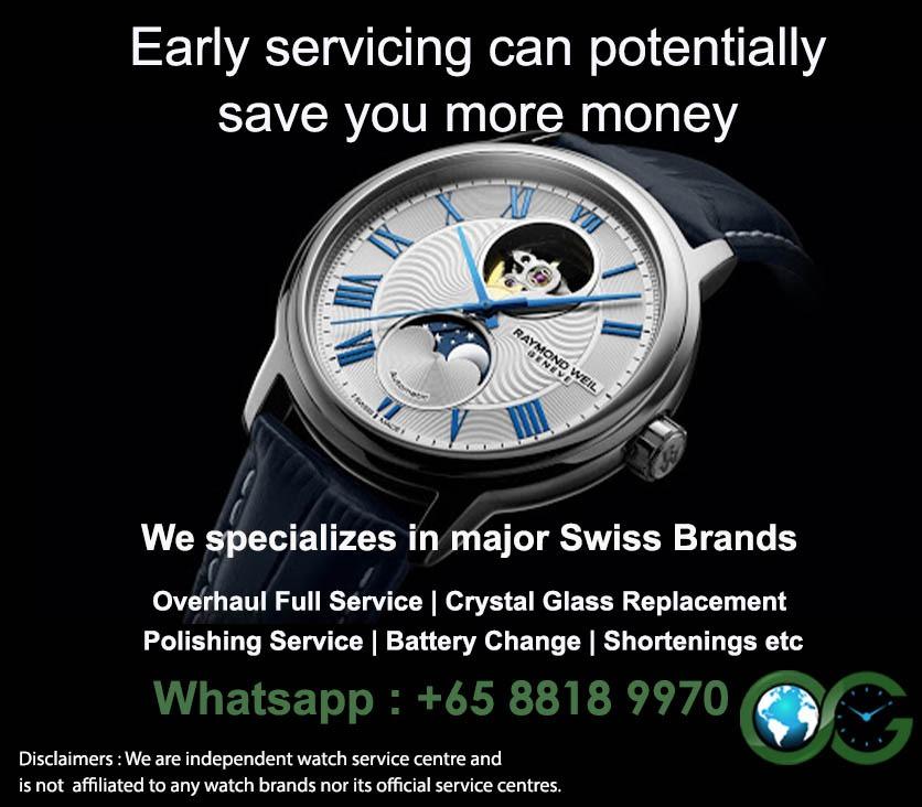Raymond weil watch service center sales
