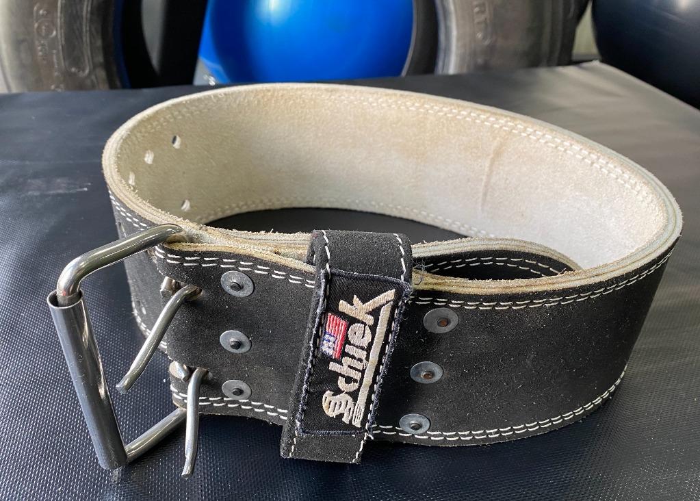 Black Schiek Sports Model 6010 Leather Competition Power Lifting Belt 