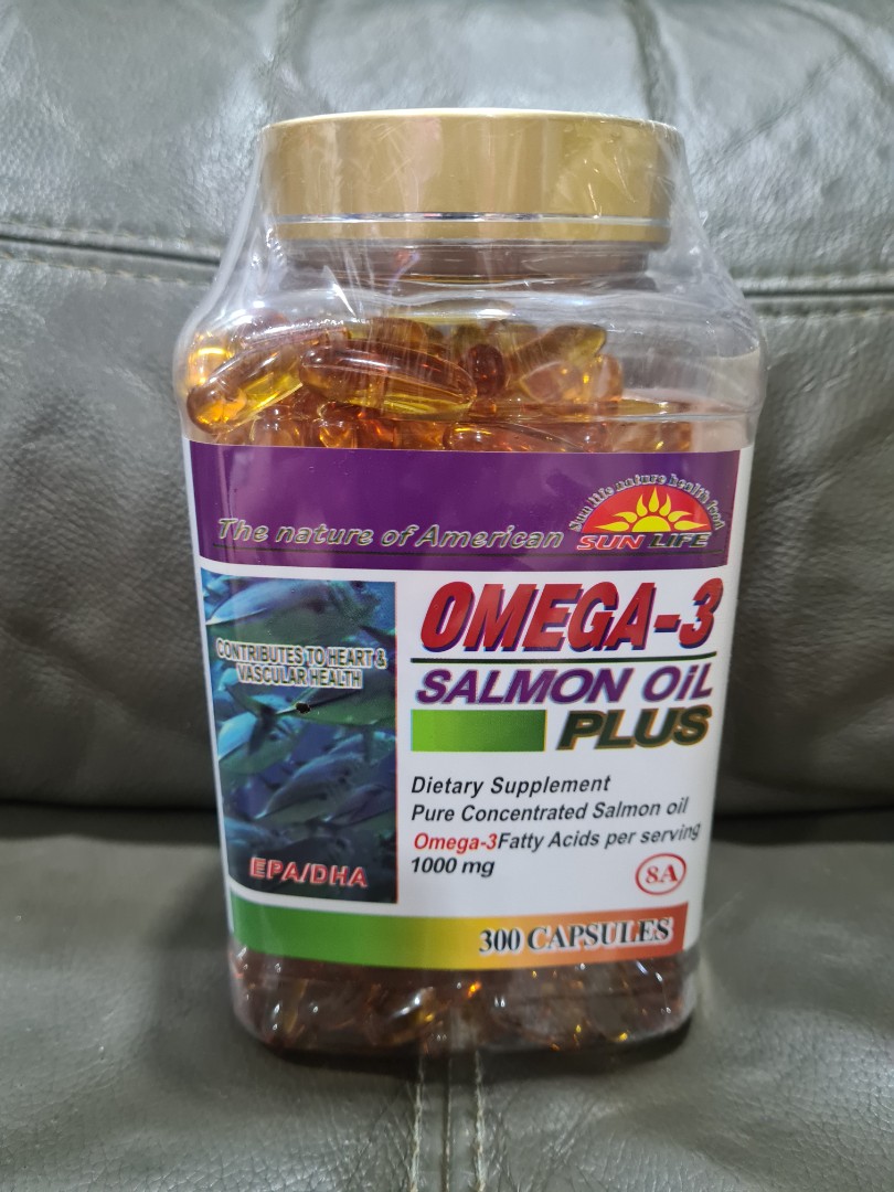 50 Off Sun Life Omega 3 Salmon Oil Plus 300 Capsules Sealed Brand New Food Drinks Local Eats On Carousell