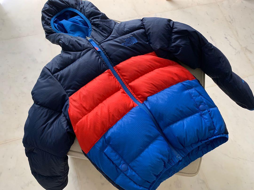 Red white 2024 blue puffer jacket