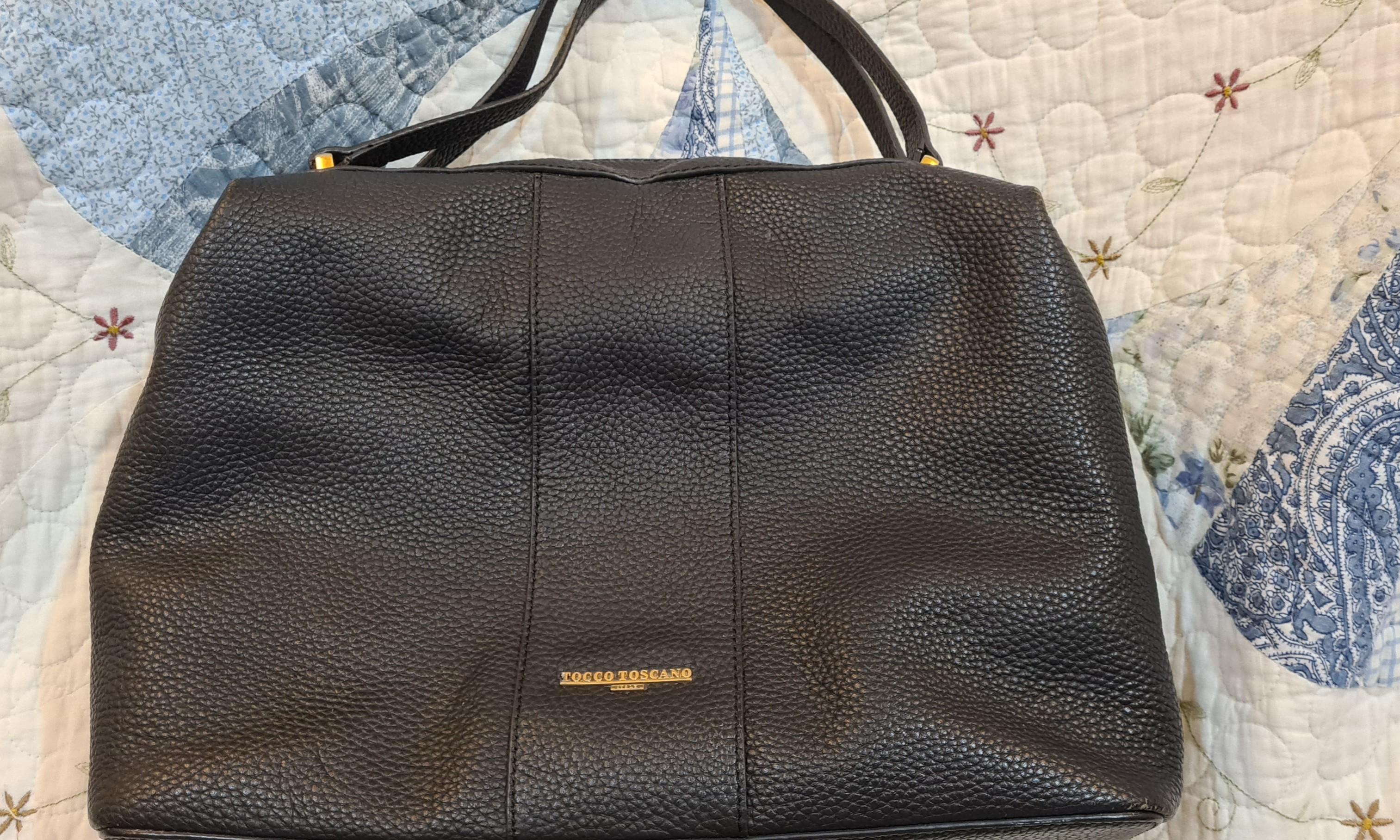 Camieli faceted bow hot sale leather tote bag