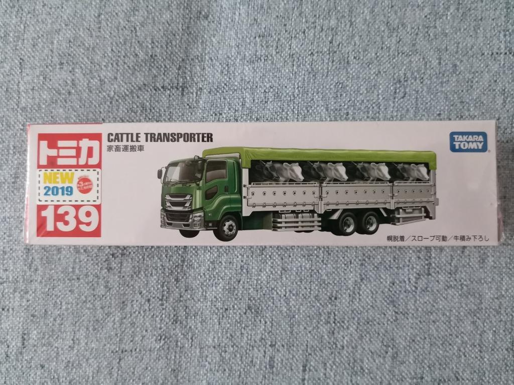 Tomica 139 Cattle Transporter 家畜運搬車日版有貼 玩具 遊戲類 玩具 Carousell