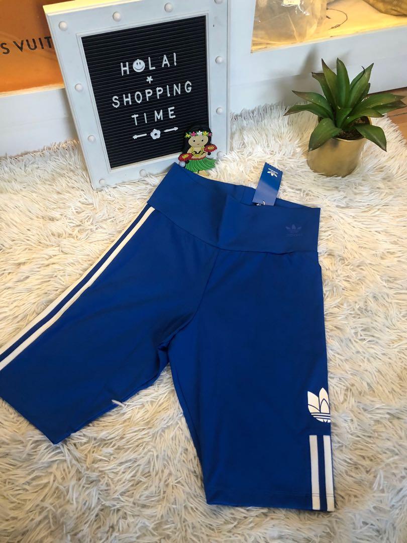 Adidas biker hot sale shorts blue