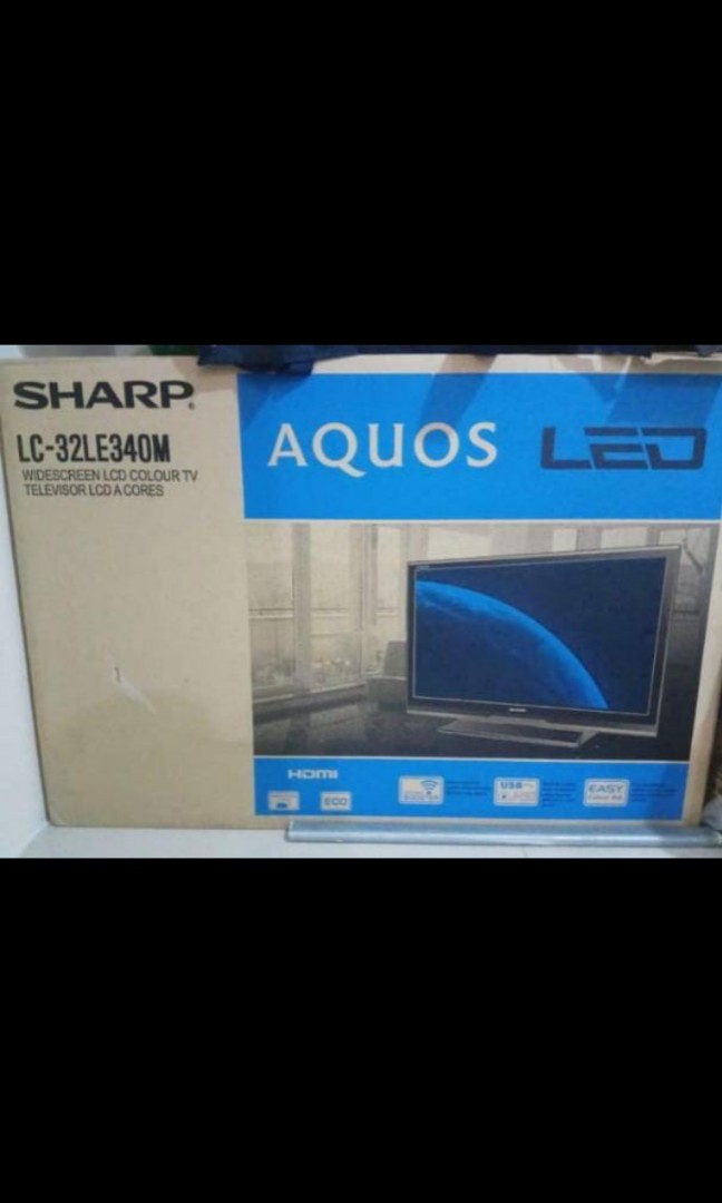 TV LED Merk Sharp Aquos 32 inch, Elektronik, TV & Perlengkapan Hiburan ...