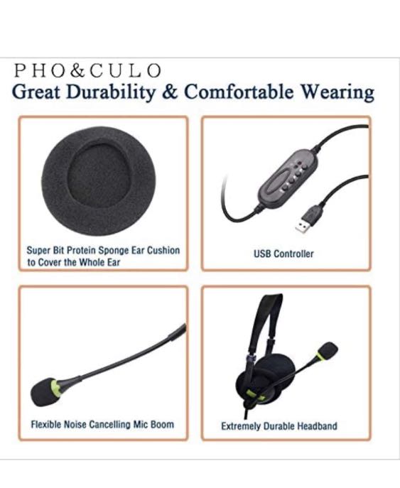 USB PC Headset OH106  Class Telework headphone mic, Audio