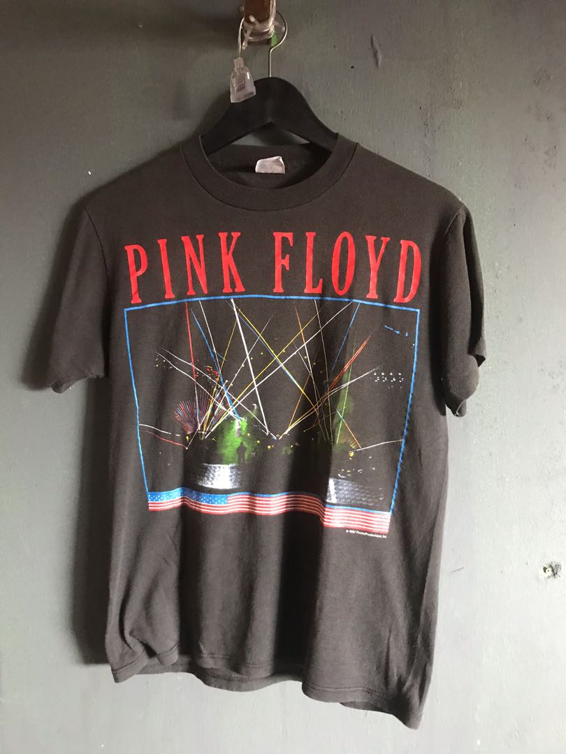 Vintage 1987 Pink Floyd Tour shirt, Men's Fashion, Tops & Sets