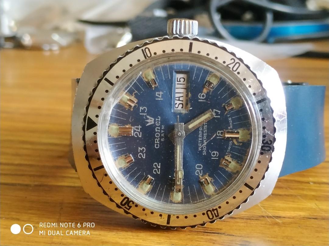 Vintage Cronel diver watch Swiss made