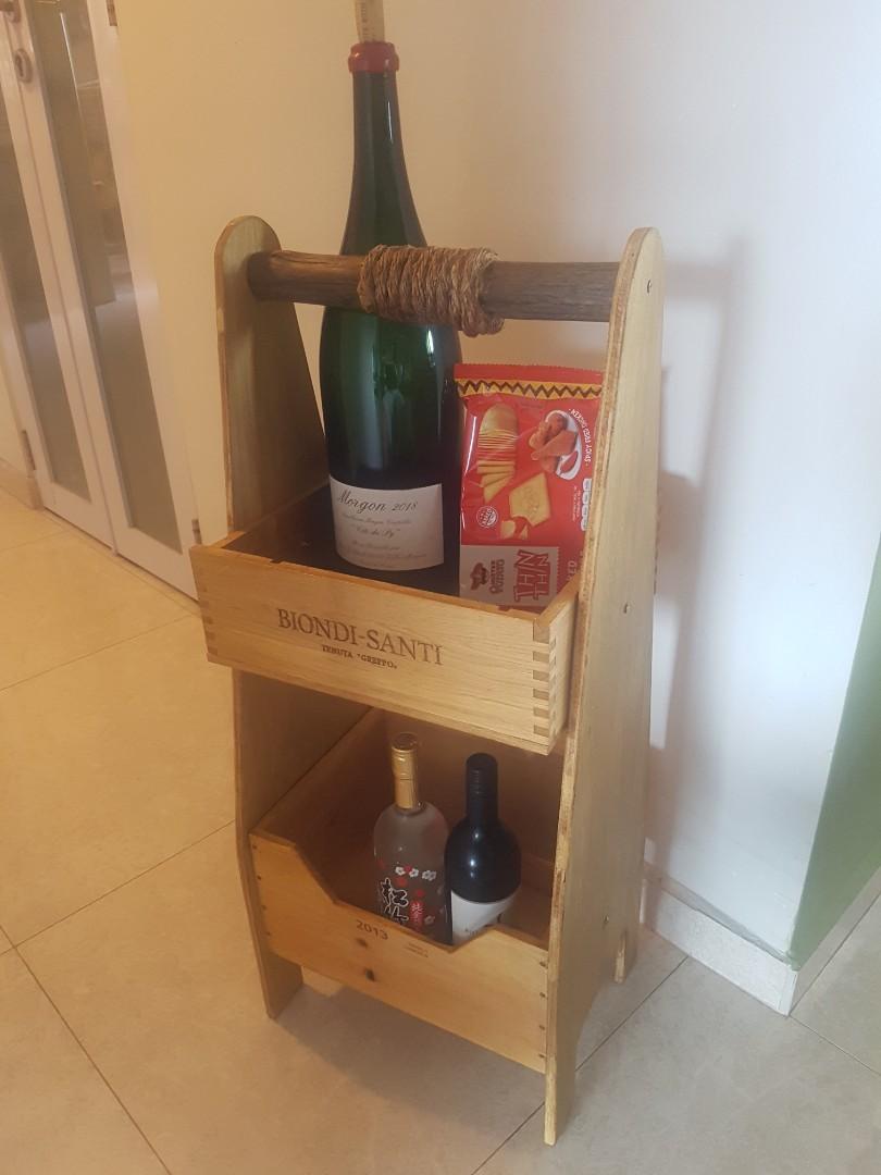 Wine Crate Kitchen Caddie Furniture Home Living Bathroom Kitchen Fixtures On Carousell
